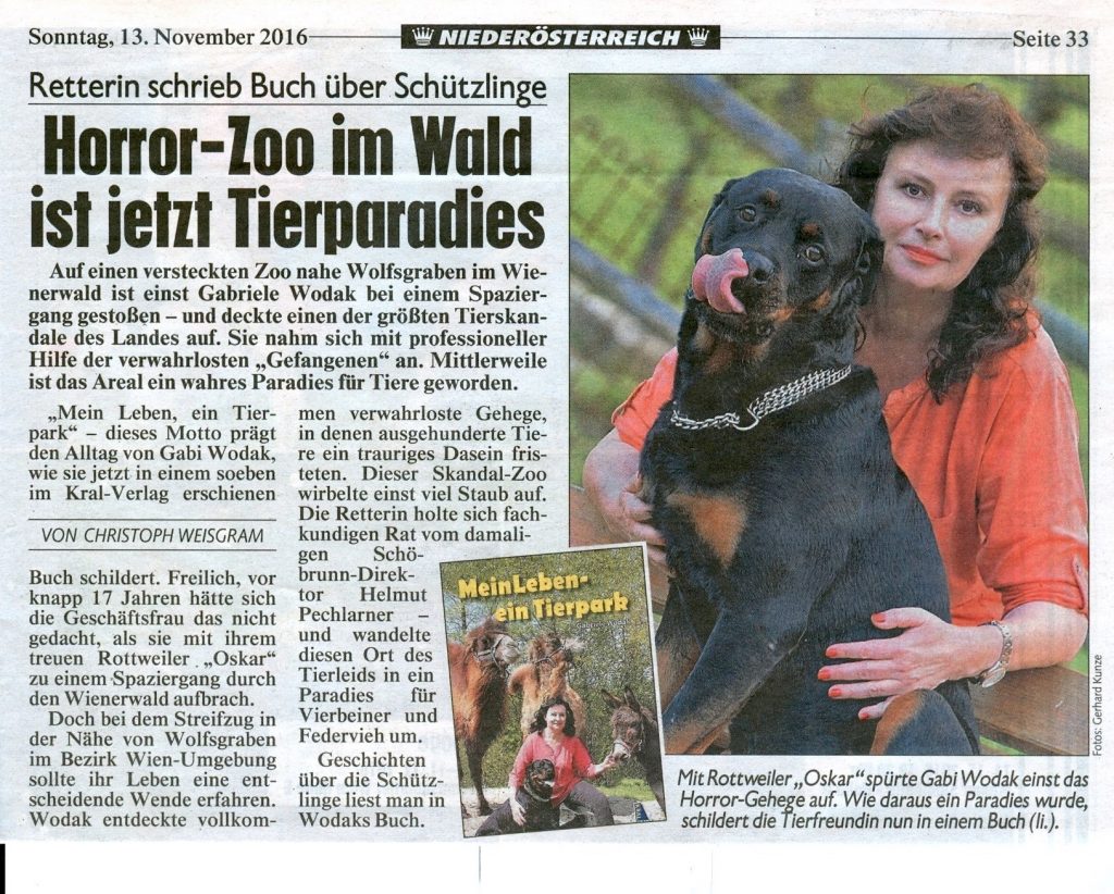 Horror-Zoo im Wald ist jetzt ein Tierpark