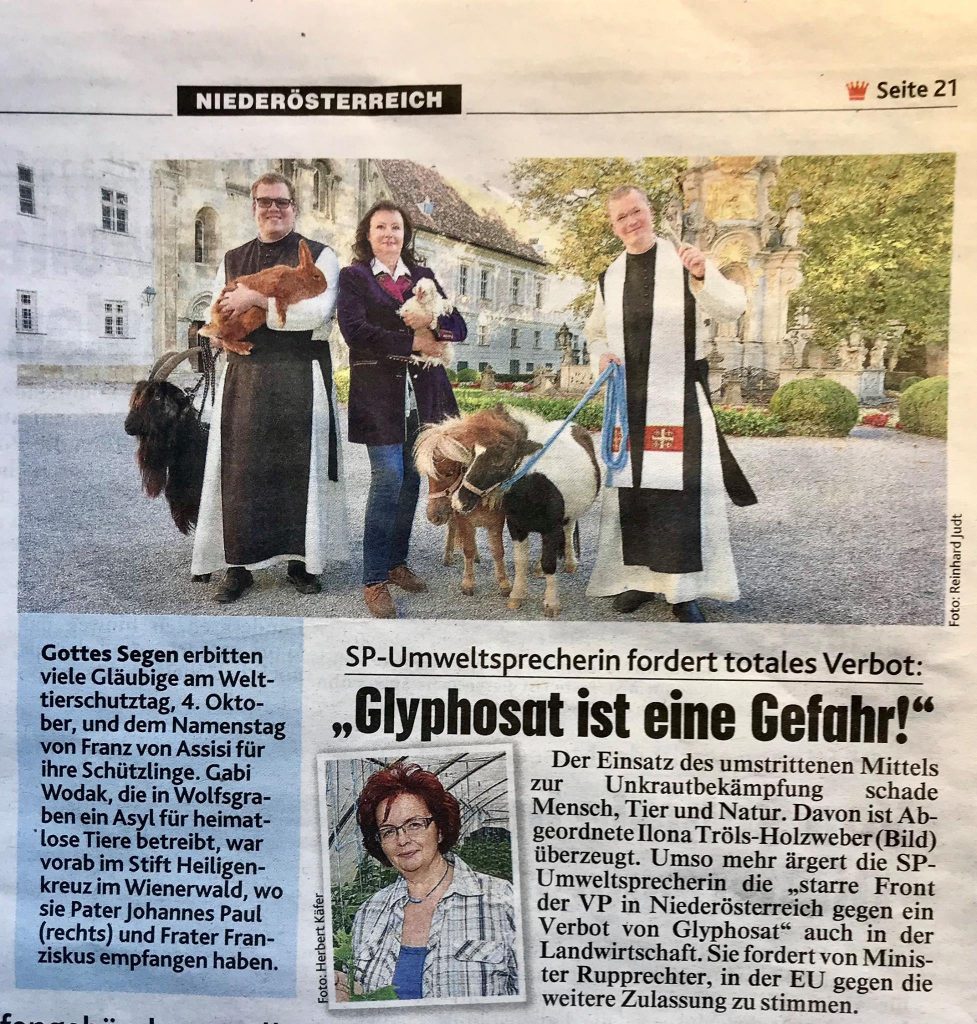 Welttierschutztag im Stift Heiligenkreuz
