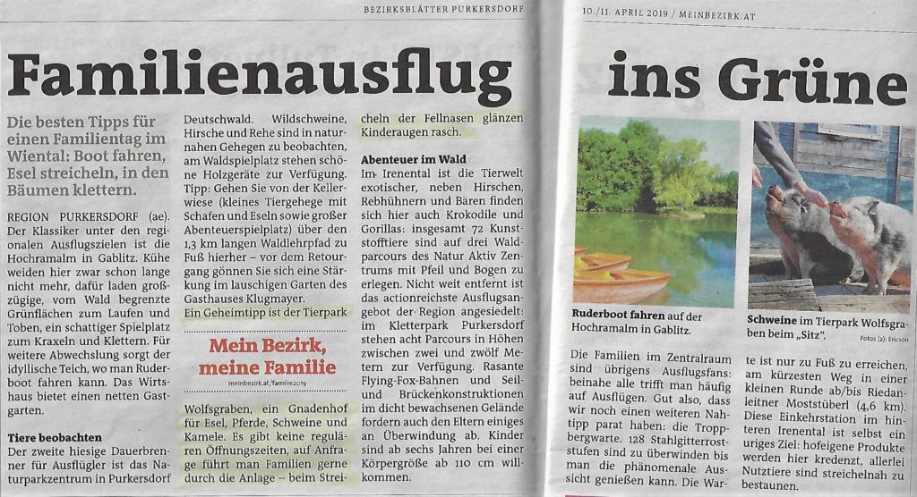 Familienausflug ins Grüne