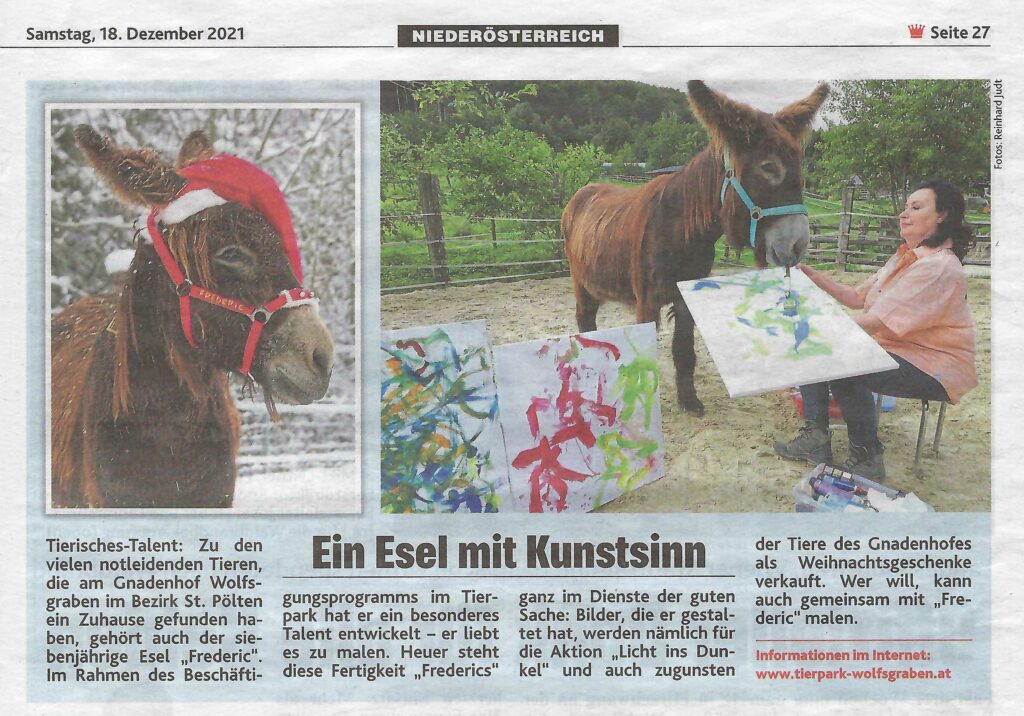 Ein Esel mit Kunstsinn